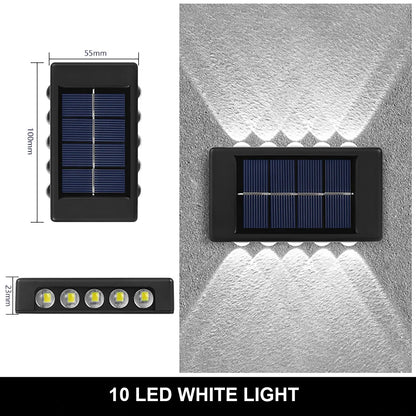 Lampe Murale Solaire LED Étanche – 4 à 16 LED – Éclairage Extérieur