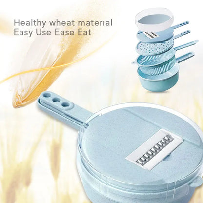 Coupe‑Légumes Multifonction 6‑en‑1 – Mandoline &amp; Râpe Manuelle – Accessoire de Cuisine
