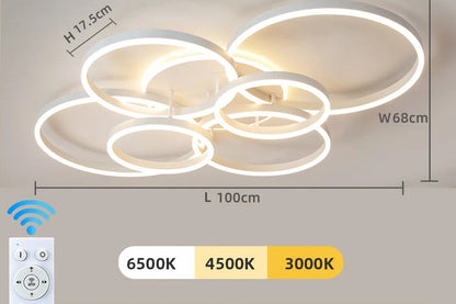 Lustre Ceiling Chandelier Dimmable Ceiling Lamp LED Pendant Light Decoration Lamps for Living Study Room Bedroom Indoor Lighting
