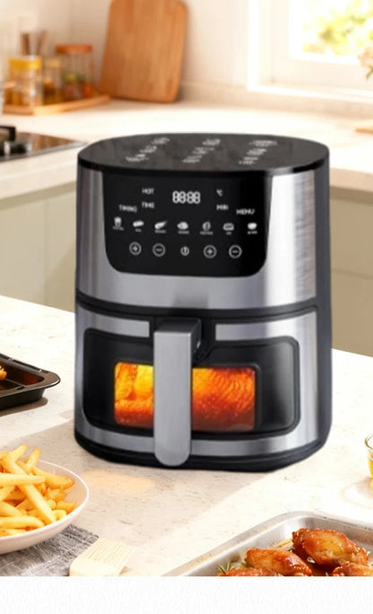 Friteuse à Air Chaud 7L – Sans Huile, Multifonction, Inox | 1400W
