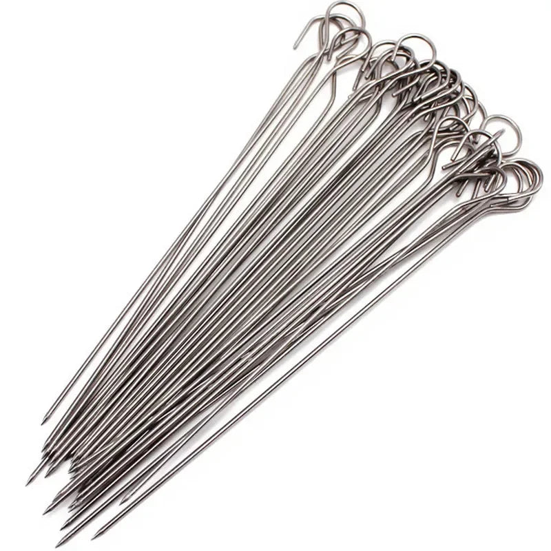 Brochettes Inox Premium – Anti‑adhésives, Résistantes à la Chaleur, BBQ &amp; Cuisine