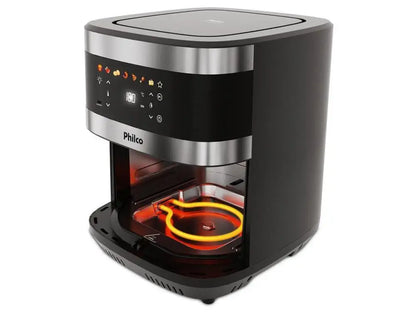 Friteuse à Air Philco 9L – Digital, Inox &amp; Noir, 220V