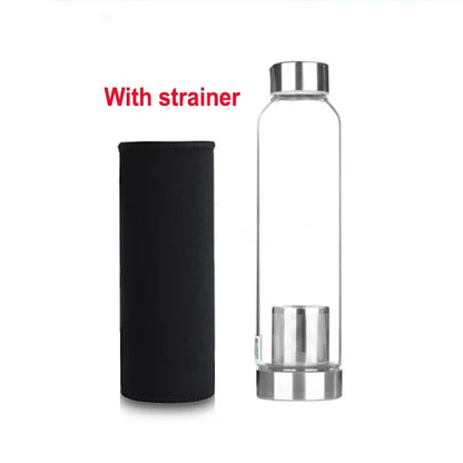 Bouteille en Verre Sport Upors – 360ml / 550ml, Portable, Anti‑Fuite, Style Transparent