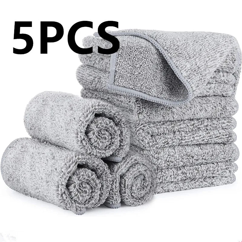 Chiffons Microfibre Cuisine 🧹 | Ultra-Absorbants – 3 Tailles – Pack 1, 4 ou 5 pcs