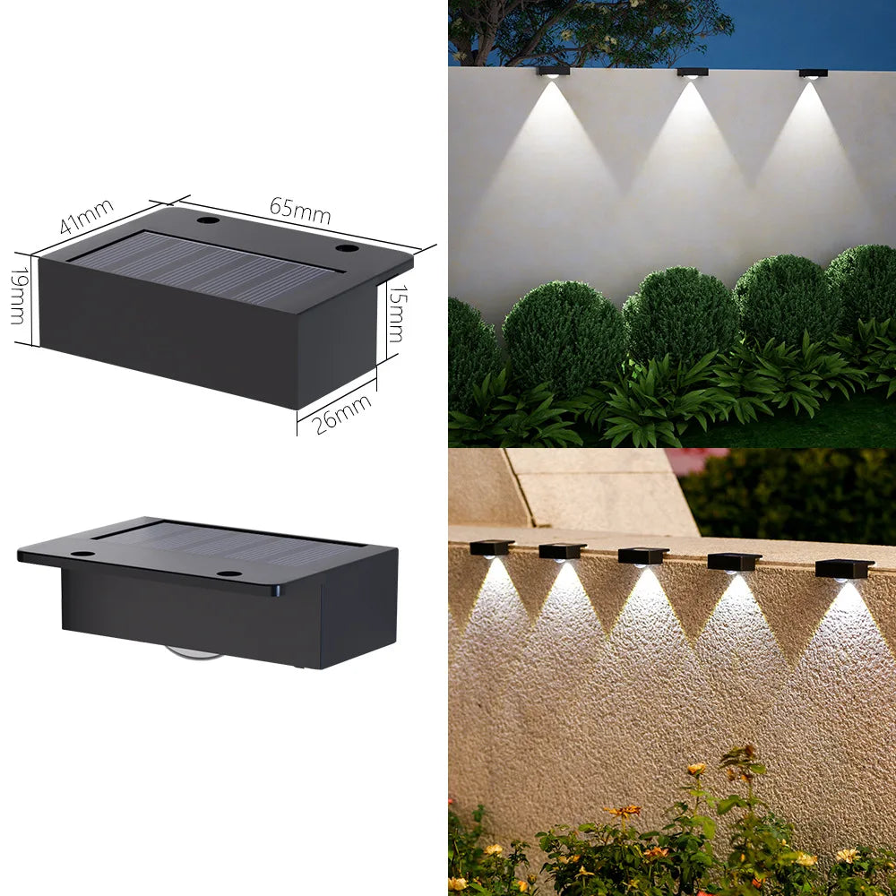 Lampes Solaires LED pour Escalier &amp; Jardin – Lot de 1 à 8 pcs