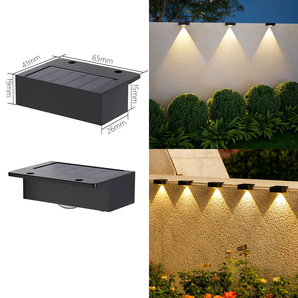 Lampes Solaires LED pour Escalier &amp; Jardin – Lot de 1 à 8 pcs