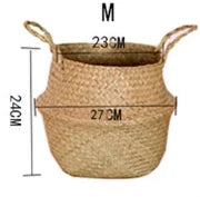 Panier en Osier Tressé 🧵 | Rangement &amp; Déco – Cache-Pot, Jouets, Salle de Bain