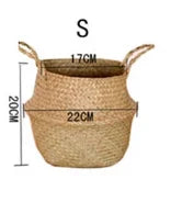 Panier en Osier Tressé 🧵 | Rangement &amp; Déco – Cache-Pot, Jouets, Salle de Bain